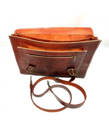 Maletín de Cuero - Artesanía Marroquí - Marroquineria - Modelo Yadid