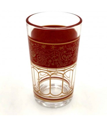 6 x Verres à Thé Marocains Multicolores - Artisanat Turc - Modèle Fathein