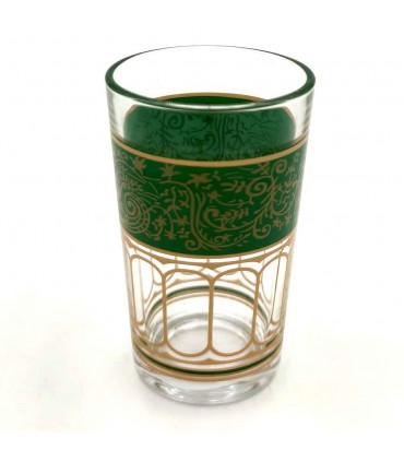 6 x Verres à Thé Marocains Multicolores - Artisanat Turc - Modèle Fathein