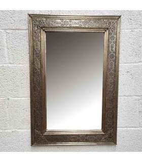 Specchio Decorativo Arabo - Alpaca Intagliata - Modello GENERALIFE