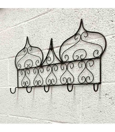 Wrought iron coat rack or hanger - 5 arms - Moroccan Arabic - RAFUF Model