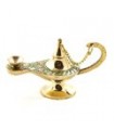 Génie Aladdin lampe à huile - mèche de coton - bronze - nouveauté