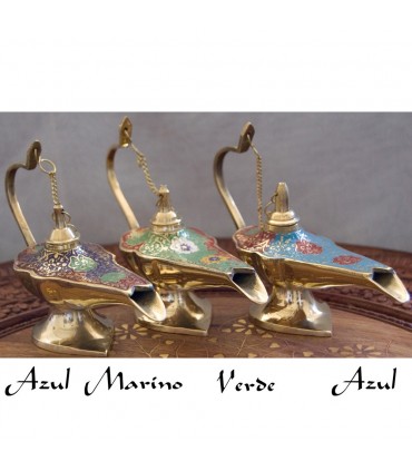 Lampe à pétrole Aladdin Genie bronze - 3 tailles - 3 couleurs - nouveauté
