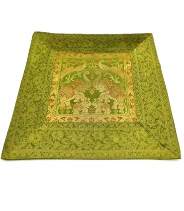 Sagrado Animais Silk Almofada 45 centímetros-Oriental Design-Pie