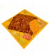 Funda Cojín Pathwork - Recortes Sari - Artesania India - Modelo Jaudein