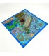 Funda Cojín Pathwork - Recortes Sari - Artesania India - Modelo Jaudein 40x40cm