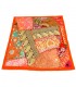 Housse de Coussin Pathwork - Découpes Sari - Artisanat Indien - Modèle Jaudein 40x40cm