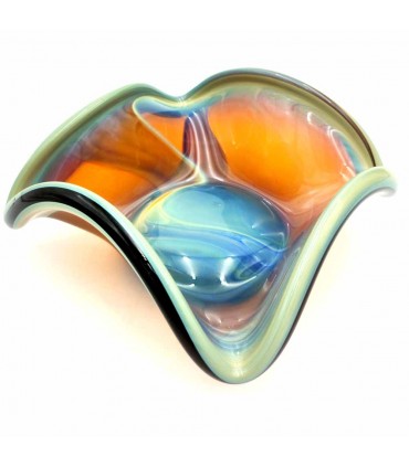 Porta-objetos decorativos em vidro Murano sírio - Multiuso Acabamento Brilhante Modelo Mushawah