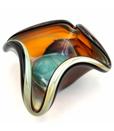 Porta-objetos decorativos em vidro Murano sírio - Multiuso Acabamento Brilhante Modelo Mushawah