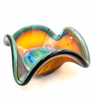 Porta-objetos decorativos em vidro Murano sírio - Multiuso Acabamento Brilhante Modelo Mushawah