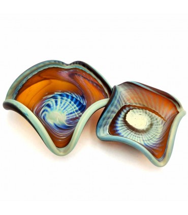 Syrischer handgefertigter dekorativer Objekthalter aus Muranoglas – Mehrzweck-Mushawah-Modell mit mattem Finish