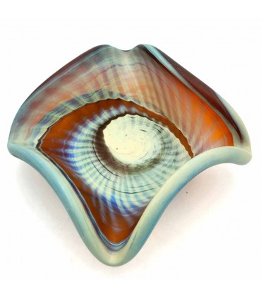 Portaoggetti Decorativo Cristale di Murano Artigianale Siria - Finitura Opaca Multifunzione Modello Mushawah