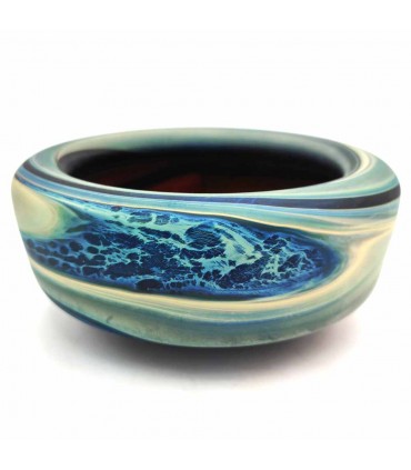 Porte-objets décoratifs en verre de Murano artisanal syrien - Modèle Kadahun à finition mate polyvalente