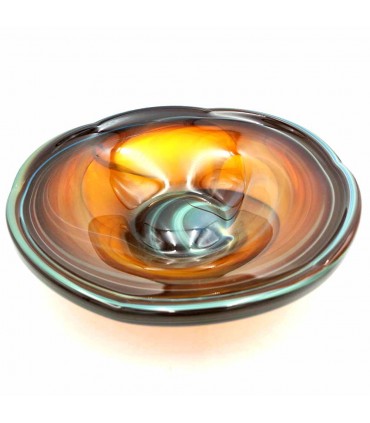 Fontana Fruttiera Decorativa in Vetro di Murano Artigianale Siria - Finitura Lucida Multifunzione Modello Fawakih