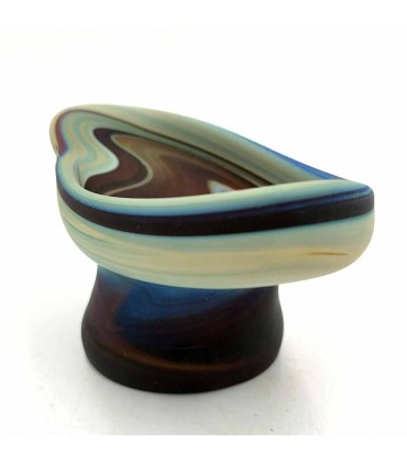 Syrian Handcrafted Murano Glass Decorative Object Holder - Multipurpose Glossy Finish Fawakih Model