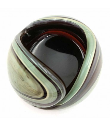 Porta Objetos Decorativo Cristal de Murano Artesanal Siria - Acabado Brillo Multiusos Modelo 57