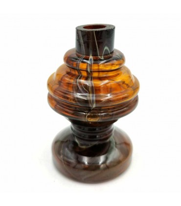 Vaso Vaso ou Lustre Decorativo Feito de Vidro Murano Artesanal Sírio - Acabamento Brilhante Multiuso Modelo R.60