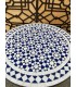 ANDALUSISCHER MOSAIK-GARTENTISCH - ZELIGE AZULEJOS FEZ - TARUDAN-MODELL