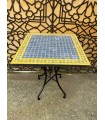 MESA DE MOSAICO JARDIM TERRAÇO PÁTIO - QUADRADO - ZELLIGE- FEZ TELHAS - MODELO AGADIR