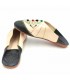 Chinelo Marroquino Mulher - Cor Preto - Artesanato Marroquino Autêntico Couro - Modelo Azrar