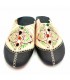 Chinelo Marroquino Mulher - Cor Preto - Artesanato Marroquino Autêntico Couro - Modelo Azrar