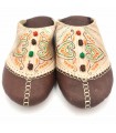 Pantofole Marocchine da Donna - Colore Marrone Scuro - Artigianato Marocchino in Pelle Autentica - Modello Azrar