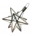 Lampada da soffitto a stella andalusa - Colore trasparente - Artigianato marocchino - Modello Stella Nujum