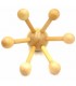 Wooden Octopus Massager 6 Legs - Wood - 10 x 12 cm