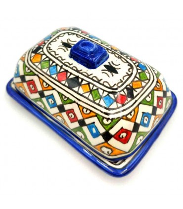Mantequillera Cerámica Fez - Artesanía Marroquí - Modelo SUBDA
