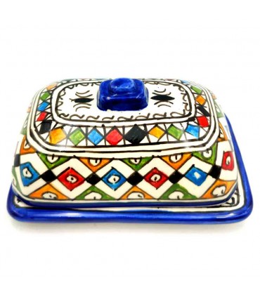Mantequillera Cerámica Fez - Artesanía Marroquí - Modelo SUBDA