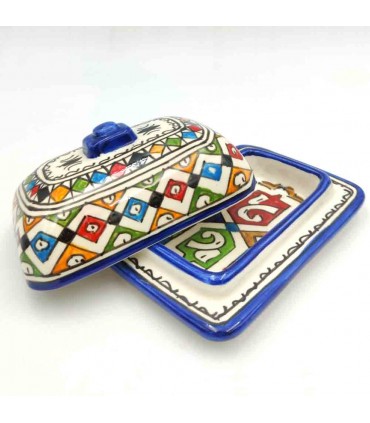 Mantequillera Cerámica Fez - Artesanía Marroquí - Modelo SUBDA
