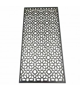 Wenge Wood Arabic Latticework Decorative Picture - Oriental Decoration - Laser Cut - Warda Model - 60 x 30 cm