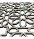 Dekoratives Bild mit arabischem Gitter aus Wengeholz – orientalische Dekoration – Laserschnitt – Modell Warda – 60 x 30 cm