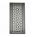 Tableau Décoratif Treillis Arabe Bois Wengé - Décoration Orientale - Découpe Laser - Modèle Warda 2 - 60 x 30 cm