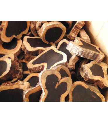 Bois d'ébène naturel de haute qualité Tasbih - Artisanat africain de Gambie - Perles Tiyani - Modèle Zawiya