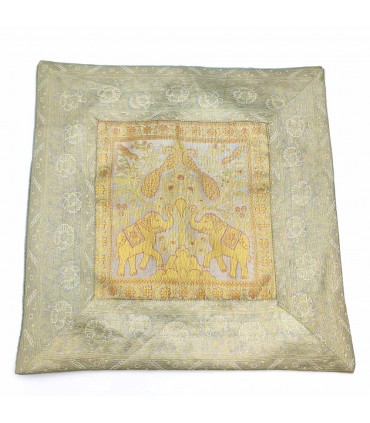 Sacred Animals Silk Cushion Cover - Oriental Design - HAYAWAN Model