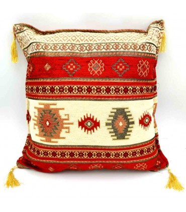 Funda Cojin Turquia - Decoracion Árabe - Bohemio con Flecos