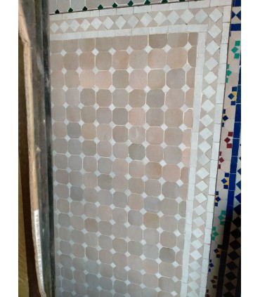Artesão de mesa de mosaico - retangular - feito à mão - vários tamanhos e cores