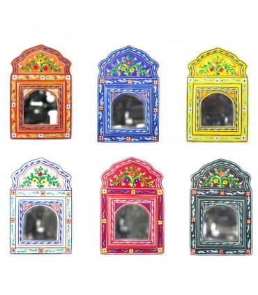 Mini miroir Andalusí peint à la main - différentes couleurs