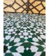 TAVOLO DA GIARDINO MOSAICO ANDALUSI - ZELIGE PIATRELLE FEZ - MODELLO OUARSASAT