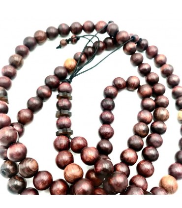 Grande Madeira Tasbih XXL 100 Contas Handasa Artesanato 120cm - Modelo Basira