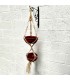 Doppelt hängender Makramee-Pflanztopf mit Gemüseseil Handwerk Granada 120 cm - Modell Ubaida