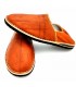 Babucha Pantuflas Árabe de Cuero Adulto Unisex - Marron Claro - Artesanía Marroquí - Modelo Kadim