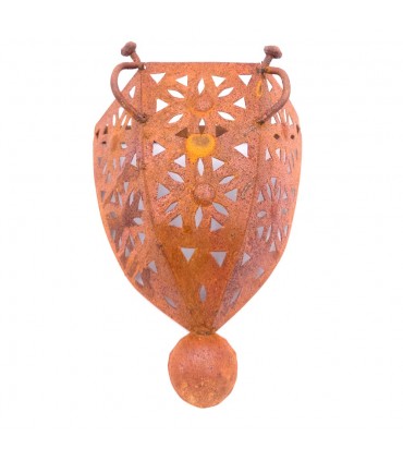 Rust Color Openwork Iron Sconce - Arabic Decoration - Model MAGREG AADI
