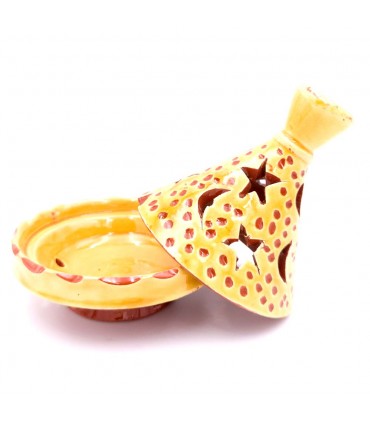 Grãos / cones de incenso Censer - Queimador de cerâmica vitrificada - Modelo Najmatein