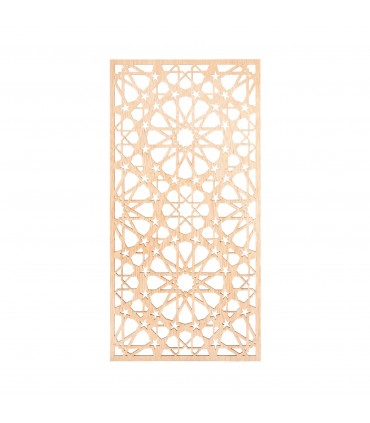 Celosia Madeira corte a laser - 60 x 30cm - Modelo Samai