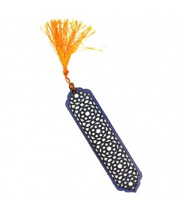 Segna Pagine in Pelle Reticolo Arabo Grenadine Artigianato - Modello Ayolivo