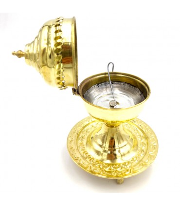 Incensário de Queimador de Metal - Artesanato Marroquino - Modelo Rakika