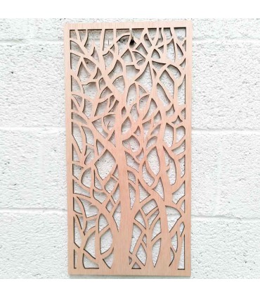 Wooden Arabic Lattice Decorative Picture - Abstract Decoration - Laser Cut - Shita Model - 60 x 30 cm