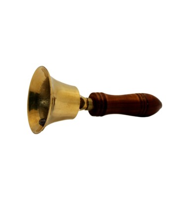 Carillon bronze - manche en bois